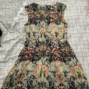 Black Swan Vintage-Style Floral A-Line Dress • Size S